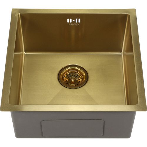Кухонная мойка Melana ProfLine D4545HG золото 45х45 цвет золото поверхность брашированная