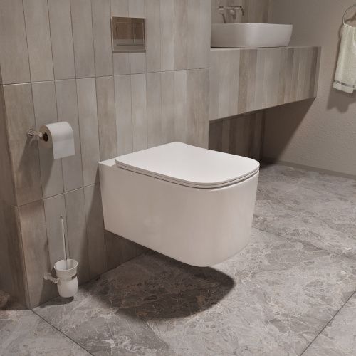 Унитаз подвесной Vincea Ultra VT1-32T белый с сиденьем микролифт безободковый смыв торнадо