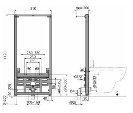 Инсталляция для биде Kerama Marazzi A105/1120 - фото 2