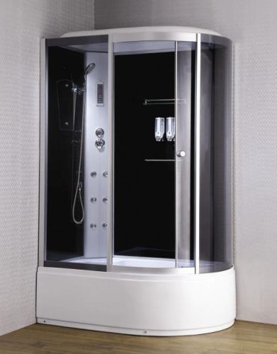 Душевая кабина Loranto CS-007 CS-007-2L 135*85 135х85 асимметричная с крышей ориентация левая