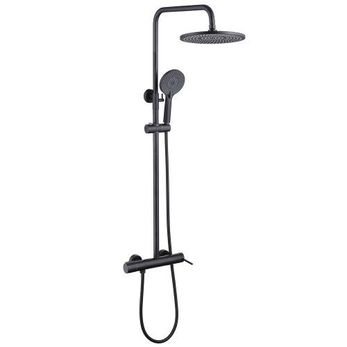 Душевая стойка Abber AF8816B настенная цвет черный