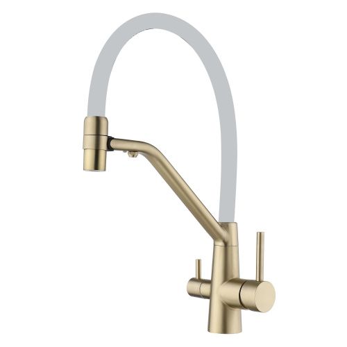 Смеситель для кухни Fmark FS1462-C02 на мойку золото