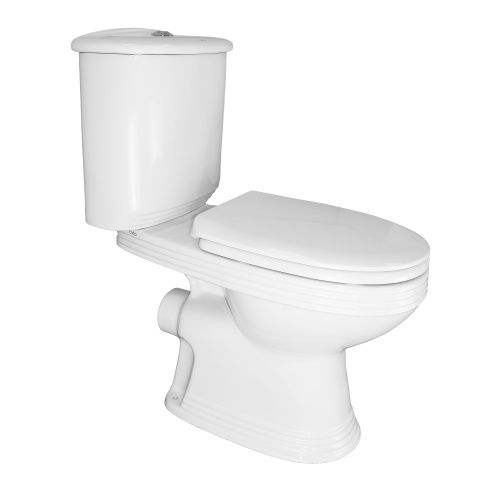 Унитаз-компакт напольный с бачком Creo Ceramique MARSEILLE MA1002 + MA1001N + MA1003 белый с сиденьем микролифт каскадный смыв