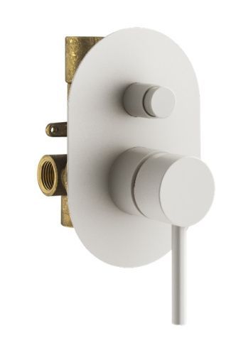 Смеситель для душа Plumberia Selection Ixo KIT1001BO встраиваемый в стену белый