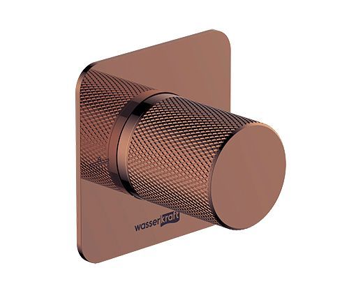 Переключатель на 2 выхода Wasserkraft Paar 8800 A309 встраиваемый в стену розовое золото