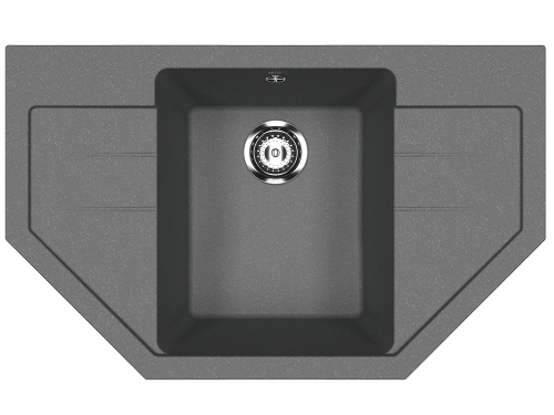 Кухонная мойка Ulgran Classic U-609-343 80х50 цвет черный
