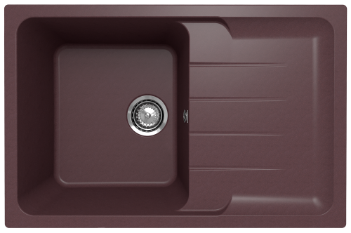 Кухонная мойка Ulgran Quartz Gerda 780-06 80х50 цвет коричневый
