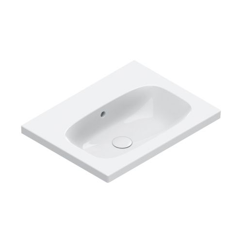 Раковина керамическая Catalano Alvea 620600001 60 см подвесная цвет белый без отверстий под смеситель