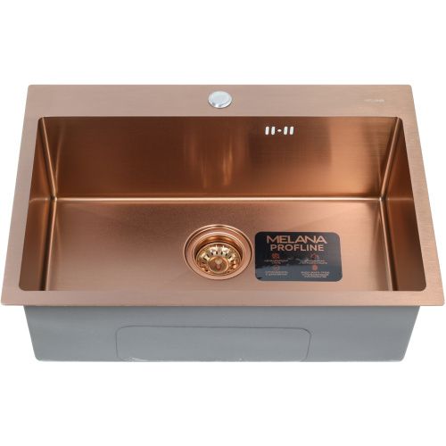Кухонная мойка Melana ProfLine D6545HC бронза 65х45 цвет бронза поверхность полированная
