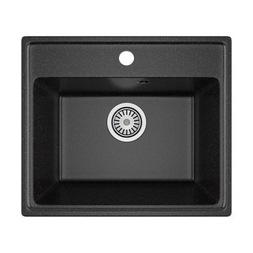 Кухонная мойка Maretti Kitchen 490 KT490-BL 50х40 цвет черный поверхность матовая