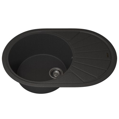 Кухонная мойка Uperwood Quartz Premium UPD-02 3910202107 75х50 цвет черный поверхность матовая