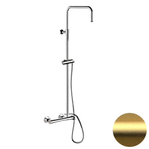 Душевая стойка Daniel Diva DV636DASSDDP настенная цвет золото