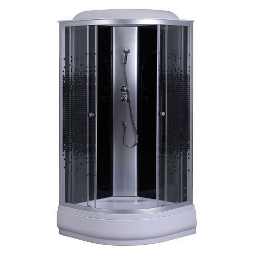 Душевая кабина Loranto CS-6610-25K 100 100х100 четверть круга с крышей ориентация универсальная