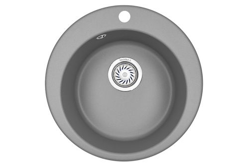 Кухонная мойка Granula 4801, АЛЮМИНИУМ 50х50 цвет серый поверхность матовая