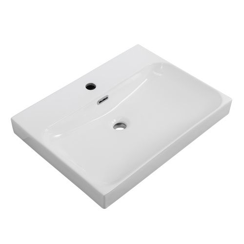 Раковина керамическая BelBagno Marino-Cer BB-8078-60 60х50 накладная цвет белый 1 отверстие под смеситель