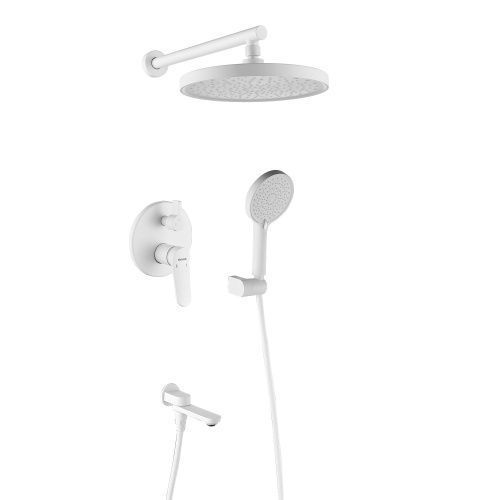 Душевая система Shevanik S4335C встраиваемая в стену цвет белый