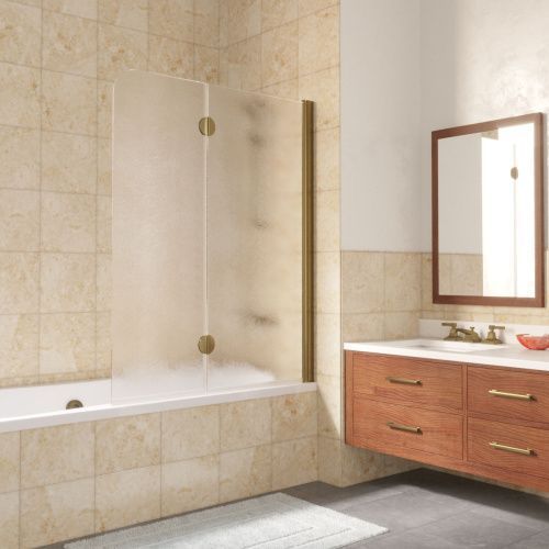 Душевая шторка на ванну Vegas-Glass E2V LUX E2V LUX 120 05 02 R 120х150 стекло рифленое профиль бронза ориентация правая