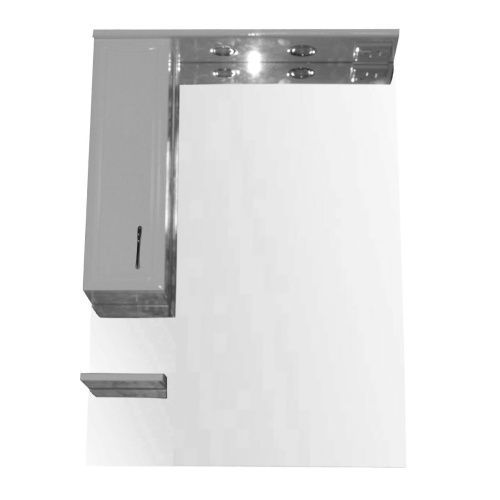 Зеркало-шкаф Loranto Коралл CS00025478 70х110 подвесной цвет белый