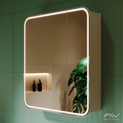 Зеркало-шкаф Alavann Lana ALV0281002 80х80 подвесной цвет белый