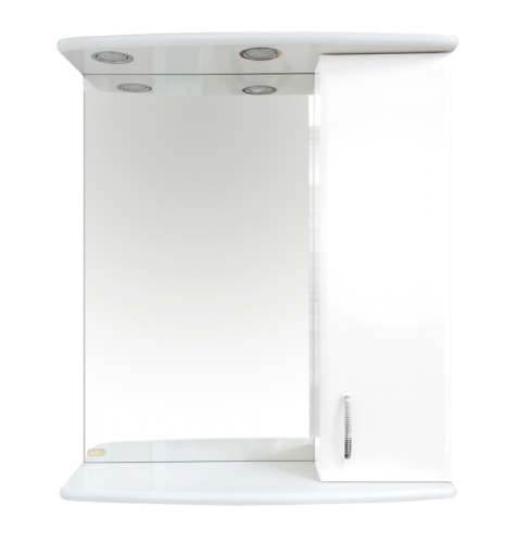 Зеркало-шкаф Misty Зеркала-шкафы Э-Аст04060-01СвП 60х70 подвесной цвет белый