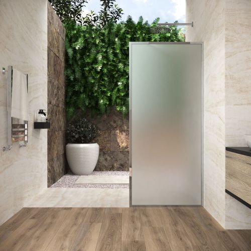 Душевая перегородка Vegas-Glass EAF Frame EAF Frame 100 08 10 100х200 стекло матовое профиль хром