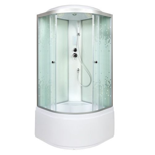 Душевая кабина AvaCan L910EL 100х100 четверть круга с крышей ориентация универсальная