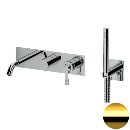 Смеситель для ванны Remer Atelier AL53D2DO встраиваемый в стену золото