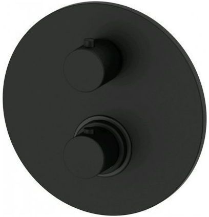 Смеситель для душа Paffoni Light LIQ013NO встраиваемый в стену черный с термостатом