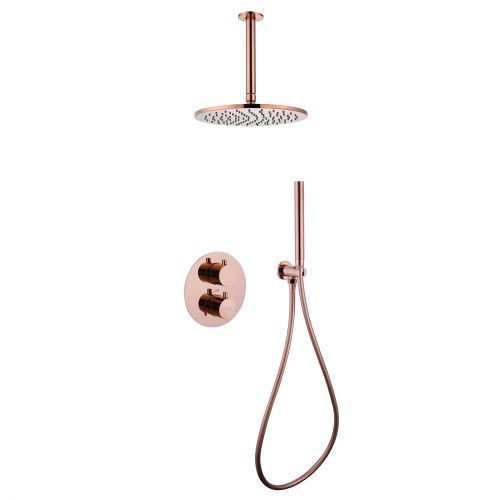 Душевая система Abber AF8121RG встраиваемая в стену цвет золото