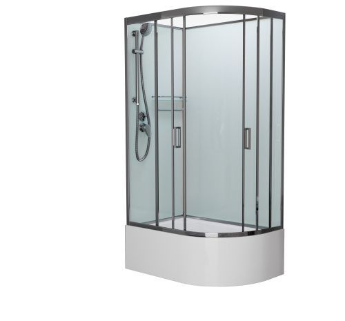 Душевая кабина Frank 188009 120х80 асимметричная без крыши ориентация левая