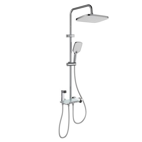 Душевая стойка Berges Pulsar 075011 настенная цвет хром