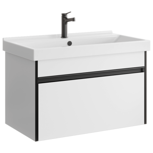 Тумба под раковину Aqwella Y URB0108W 80х40 подвесная цвет белый