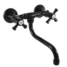 Смеситель для кухни RavSlezak MK301.5/21CMAT настенный черный