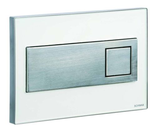 Клавиша смыва механическая Schwab Caro 5810823 цвет белый/хром