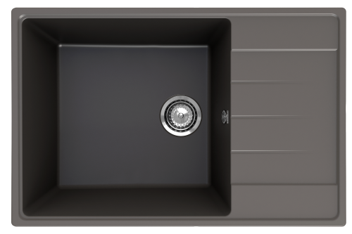 Кухонная мойка Ulgran Quartz Prima 760-09 75х50 цвет серый