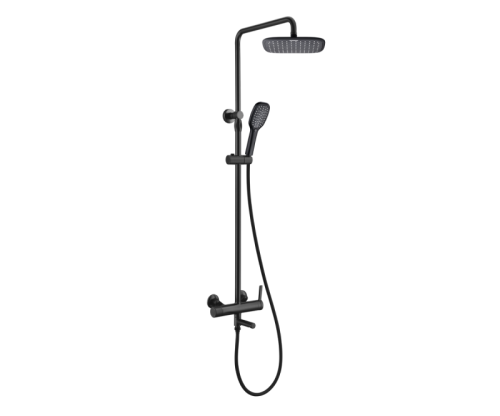 Душевая стойка Bronze de Luxe 2039H настенная цвет черный