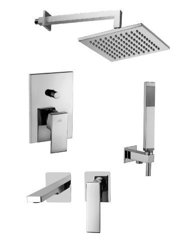 Душевая система Paffoni Elle KITEL015CR105 встраиваемая в стену цвет хром