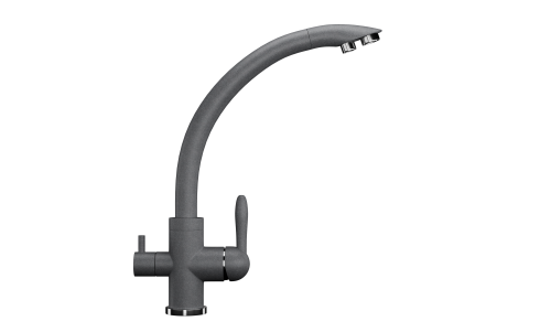 Смеситель для кухни Ulgran Classic U-017-342 на мойку графит