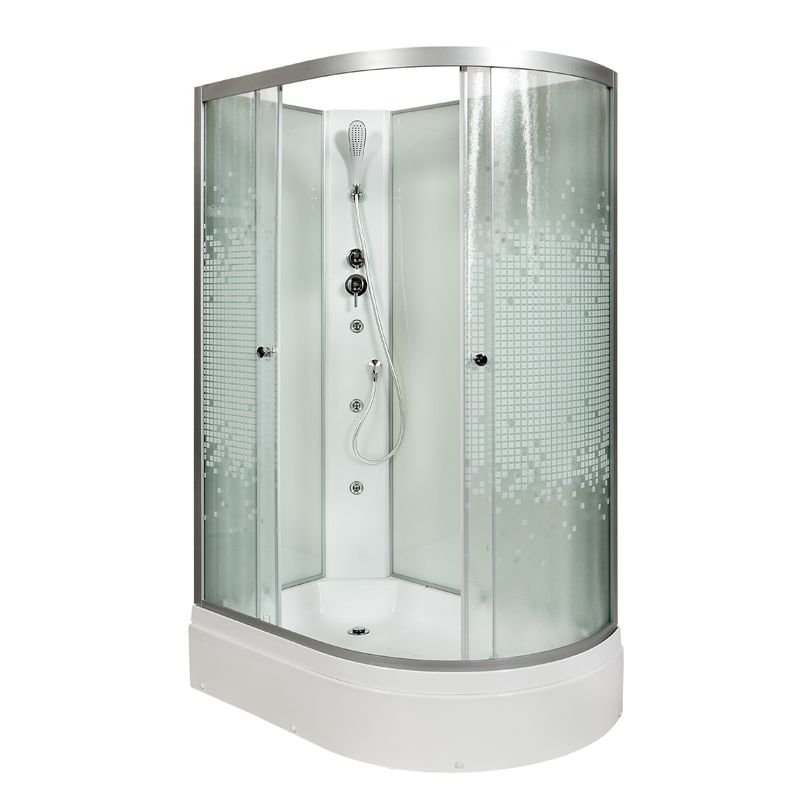 Душевая кабина AvaCan L720LNGM 120х80 асимметричная без крыши ориентация левая