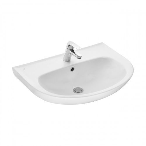 Раковина из сантехнического фарфора Santeri Прайм 131176S0011B0 70х50 подвесная цвет белый 1 отверстие под смеситель