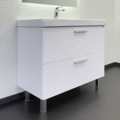 Тумба с раковиной Comforty Танжер 00-00019535CF 90х50 напольная цвет белый