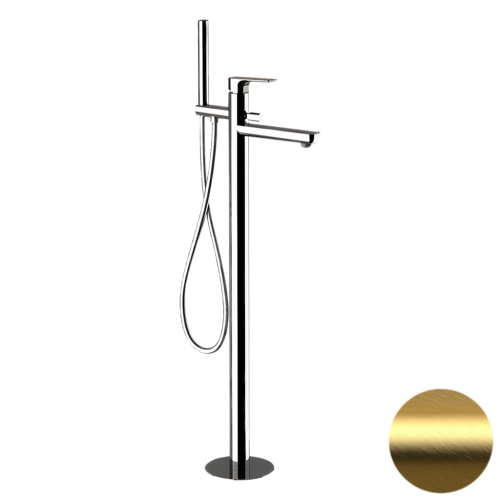 Смеситель для ванны Daniel Tiara TA678DP напольный золото