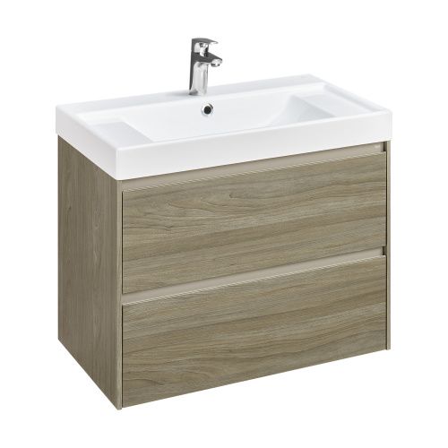 Тумба под раковину Roca Ona A857630511 80х50 подвесная цвет коричневый