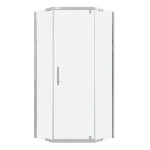 Душевой уголок Niagara Eco NG-1010-14D 100х100 стекло прозрачное профиль хром без поддона