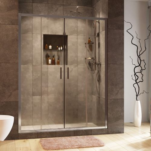 Душевая дверь Wasserkraft Lippe 45S 45S45 160х190 стекло прозрачное профиль хром