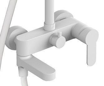 Душевая стойка Paffoni Light KITZCOL636BO110 настенная цвет белый - фото 3