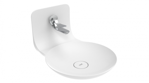 Раковина из сантехнического фарфора Creavit Foglia FG045-00CB00E-0000 60х40 накладная цвет белый 1 отверстие под смеситель