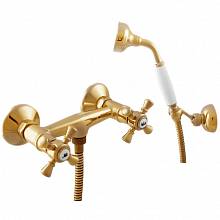Смеситель для душа RavSlezak MORAVA RETRO MK380.5/2Z настенный золото