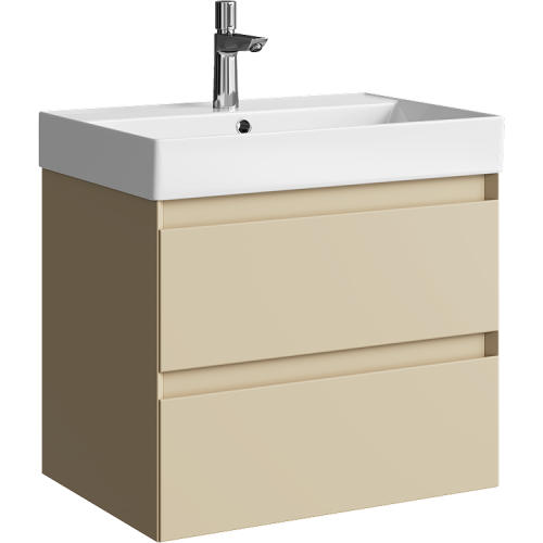 Тумба под раковину Aqwella Y GE01652MD 70х50 подвесная цвет бежевый