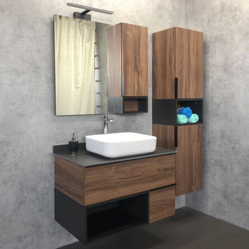 Шкаф-пенал Comforty Штутгарт 00004151544CF 40х160 подвесной цвет коричневый